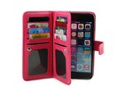 New iPhone 6 iPhone 4.7" Leather Wallet Card Holder Flip Stand Case Cover (Pink)