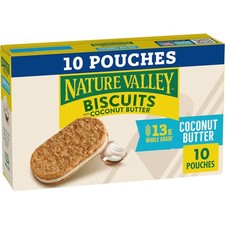 Nature Valley Biscuit Sandwiches, Coconut Butter, Snack 10 Count Pack of 1