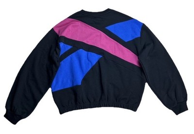 Reebok Women's Identity Cotton Fleece Pullover Colorblock Sweatshirt Size 1X New