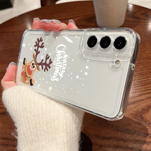 For Samsung S25 Ultra S24FE S23 A17 A15 A16 A56 A55 Cartoon Christmas Case Cover - Picture 19 of 21