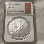 2026 W American Silver Eagle MS-69 NGC 1 Ounce Oz of Fine Silver