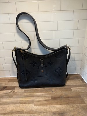 Louis Vuitton CarryAll PM Black Monogram Empreinte Shoulder Bag