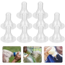 10 Pcs Silicone Lamb Drink Nipples for Calf Cow Animal Nursing Equipment