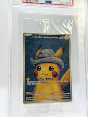 Pokemon Van Gogh Pikachu With Grey Felt Hat 085 Cello Pack PSA 10