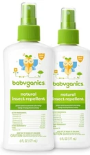Babyganics Insect Spray, 6oz, 2 pack, Made with Plant and Essential Oils, Packag