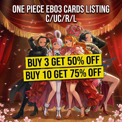ONE PIECE EB03 HEROINE'S EDITION EINZELKARTEN - C / UC / R / L - ENGLISCH - MARKE