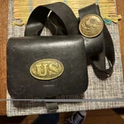Reproduction Civil War UNION  Cartridge Box w/Strap - Ammo Pouch - US