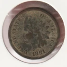 US Rare Old West 1881 Indian Head Penny Coin American Collection Shield Cent USA