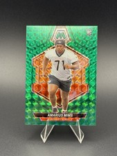 2024 Panini Mosaic - Rookies Amarius Mims #318 Green Mosaic Prizm (RC)