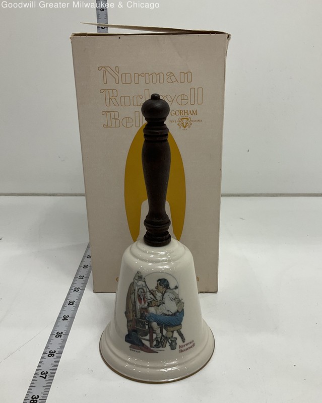Vintage Norman Rockwell Gorham Fine China Bell NIB