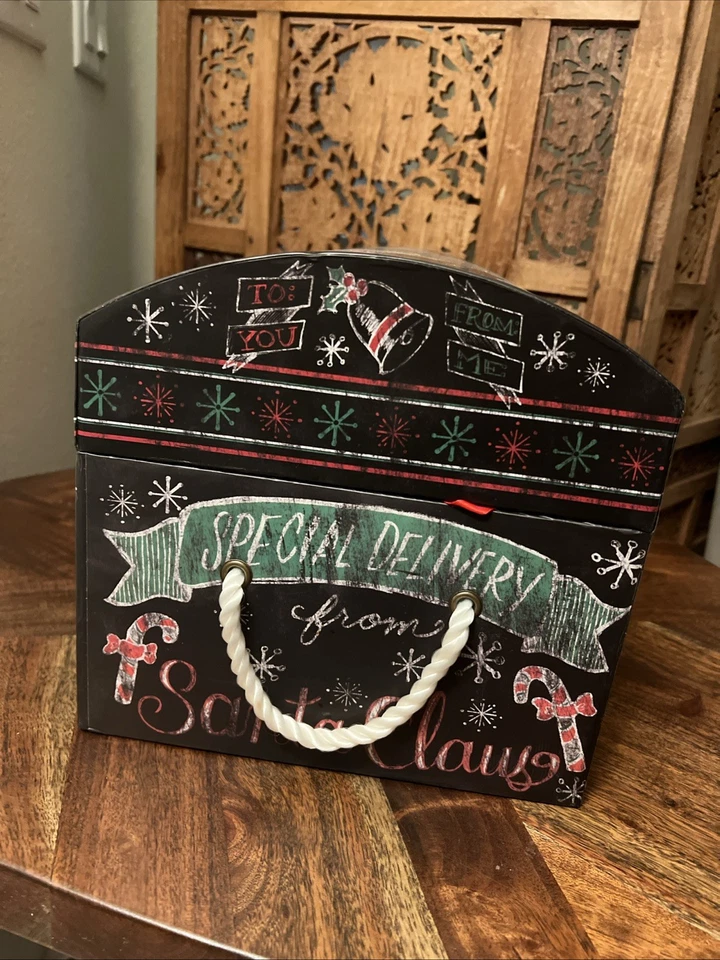 Large Christmas Gift Box Do Not Open Until Xmas Buckle Closure Ashland 14x9x10 - Image 4 of 4