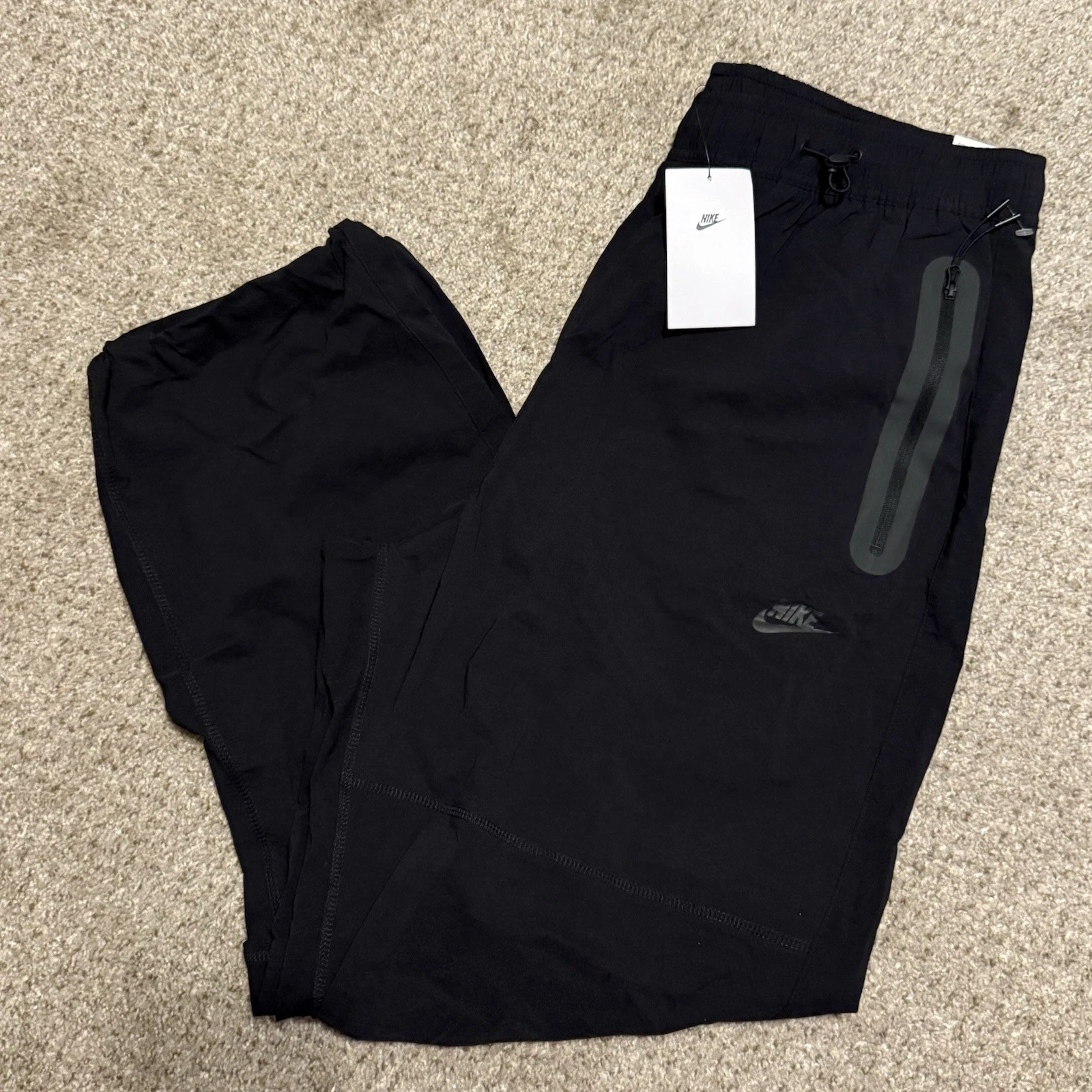 Nike Tech Woven Oversized Black Pants Mens Size L NEW* HM7158-010