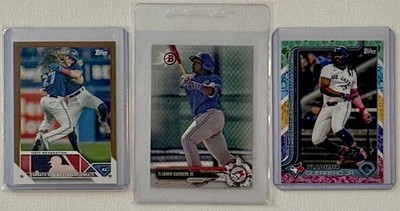 (3) Vladimir Guerrero Jr #'d SP LOT Topps Easter Gold #/2023 Bowman SILVER /499