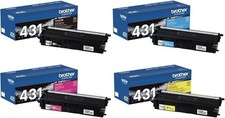 Brother TN-431 Full Color Toner Set Black Cyan Magenta Yellow