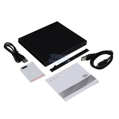 USB External Drive Enclosure Box Case for 9.5mm Laptop SATA CD DVD MacBook