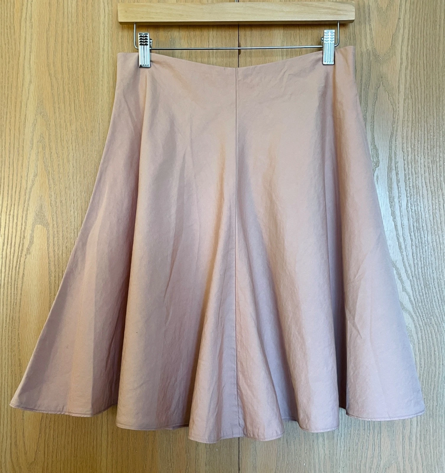 Hannes Roether Size XS Blush Pink Cotton/Linen A-Line Skirt NWOT