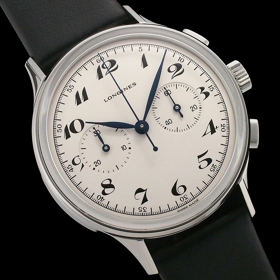 Longines Heritage L2.827.4.73.0 Classic 1946 Chronograph stainless steel Silver