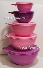 Tupperware Thatsa Bowl Lot 5 Mixing Bowls 32 ...