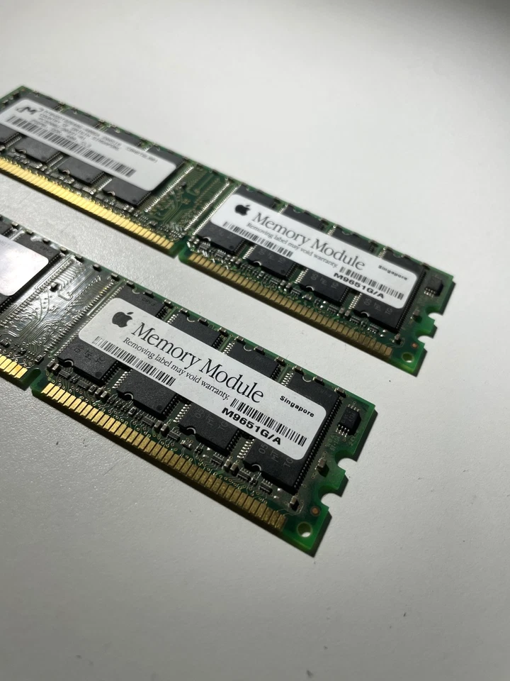 Apple M9651G/A MT8VDDT3264AG-40BG4 200535 DDR Memory 256MB - USED x2 - Image 2 of 4