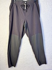 Lululemon Pants Mens Large Dance Studio Baggy Grey Stripe Straight Athleisure