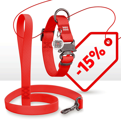 WAUDOG Waterproof Dog Collar   Adjustable Dog Collar for Large Dogs Small and - Imagen 7 de 7