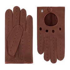 Roeckl Toronto Autofahrer Herren Cognac Lederhandschuhe Hirschleder Braun 