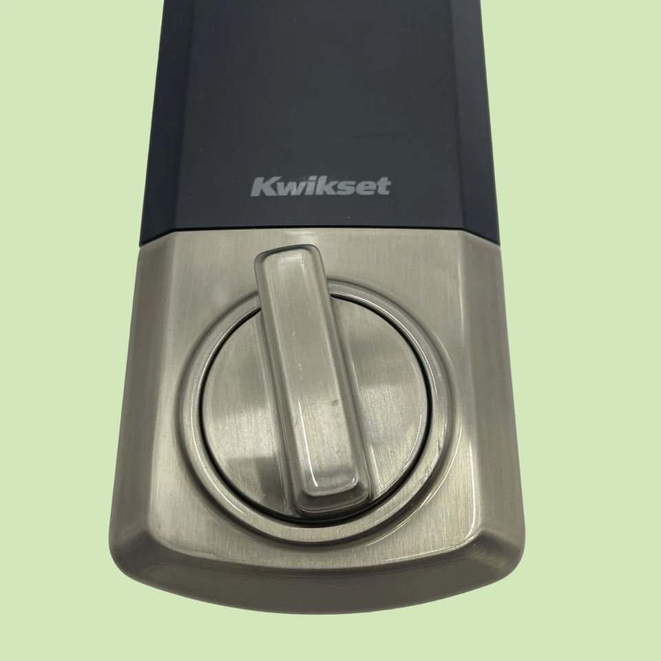 Cerradura de puerta electrónica de entrada sin llave SmartCode 270 de níquel satinado Kwikset #UF3950 AR Foto 4 de 4