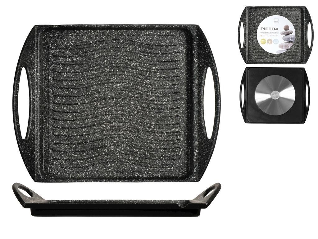 Plate H&h Frill Non-Stick Stone CMS 25x25
