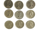 Lot of 9 Canada 5 Cent Coins - Years 1941 thru 1975.  see description for years. — photo 1