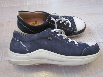 Finn Comfort.Damen.Halbschuhe.Gr:38.UK:5.Leder.Blau. 