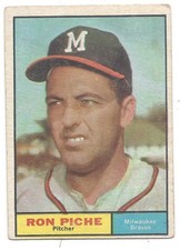 RON PICHE ROOKIE CARD. rookie card picture