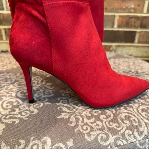 Jessica Simpson Womens JS-Amriena Thigh-High Boots Stiletto Heel Red Size 6.5M - Picture 5 of 6