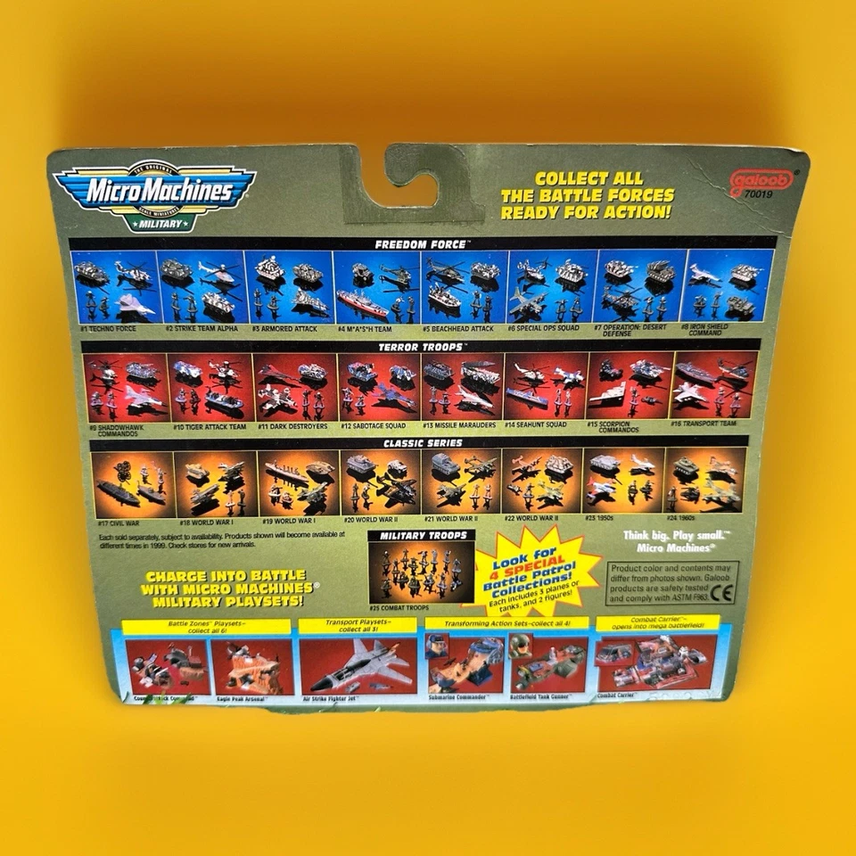 Vintage Galoob 1998 Micro Machines Militar #20 Segunda Guerra Mundial 70019 Novo - Imagem 4 de 4