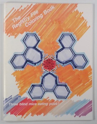 1987 CHEMICAL ABSTRACTS Registry File Coloring Book ABSTRACT CHEMICAL DIAGRAMS
