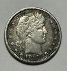 1895 S  BARBER QUARTER VF-XF