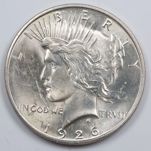 1926-D Peace Dollar AU/UNC details Silver $1