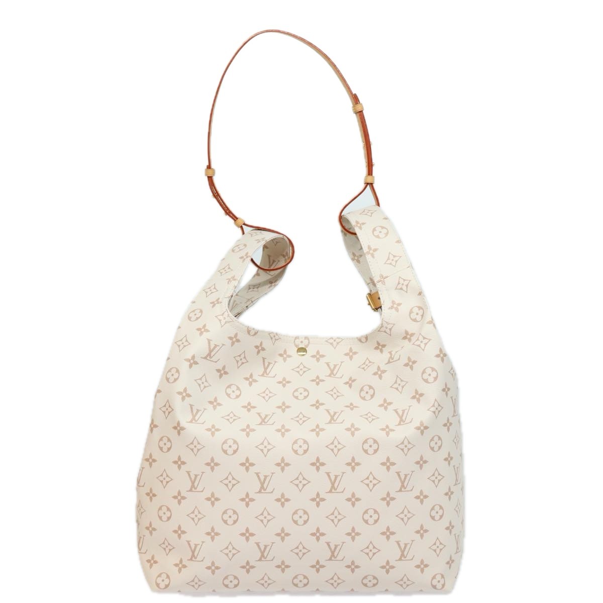 LOUIS VUITTON Monogram Dune Atlantis GM Tote Bag White M24409 LV