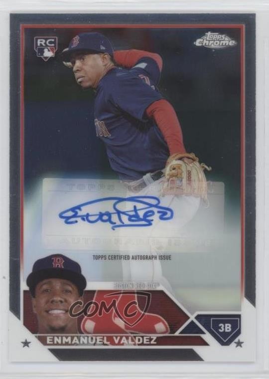 2023 Topps Chrome Update Auto Enmanuel Valdez #AC-EV Auto 11s9