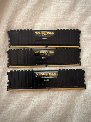 Corsair Vengeance LPX 8GB DDR4-3000MHZ DIMM PC4-24000. 8GB x 3. 24GB total 