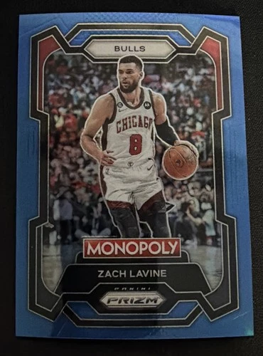 2023-24 Panini Prizm Monopoly Zach Lavine Boardwalk Blue #/15 Bulls