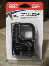 Eagle Claw Fishing Tool - 8 LB Pocket Scale & Tape Measure - Tackle Box Size