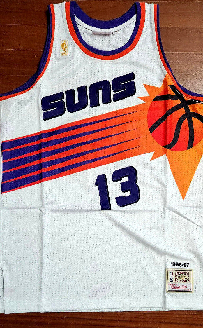 新品 Mitchell&Ness NBA SUNS 13 NASH Jersey Mitchell & Ness STEVE NASH #13 PHOENIX SUNS NBA Basketball
