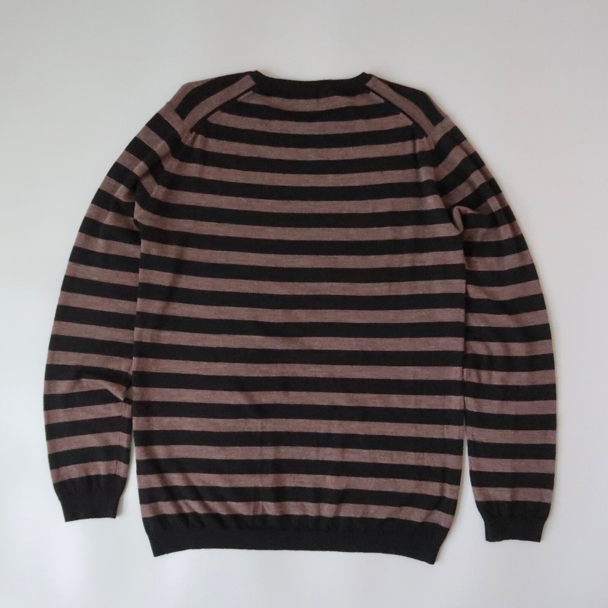 MARGARET HOWELL - MARGARET HOWELL×JOHN SMEDLEY KNIT Margaret Howell x John Smedley striped fine merino wool