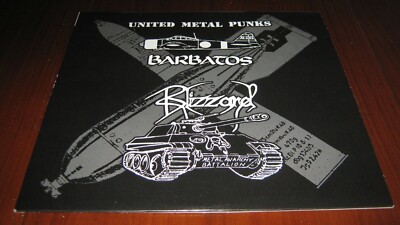 BARBATOS / BLIZZARD ''united Metal Punks'' 10'' MLP  abigail morrigan