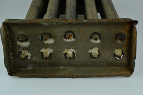 ANTIQUE PRIMITIVE 10 TAPER METAL CANDLE MOLD 10 INCHES HIGH - Picture 6 of 7