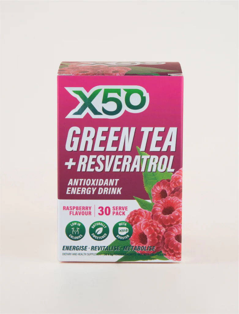 X50 GREEN TEA 90 SERVES 3X30 SERVE TRIPLE PACK ALL FLAVOURS
