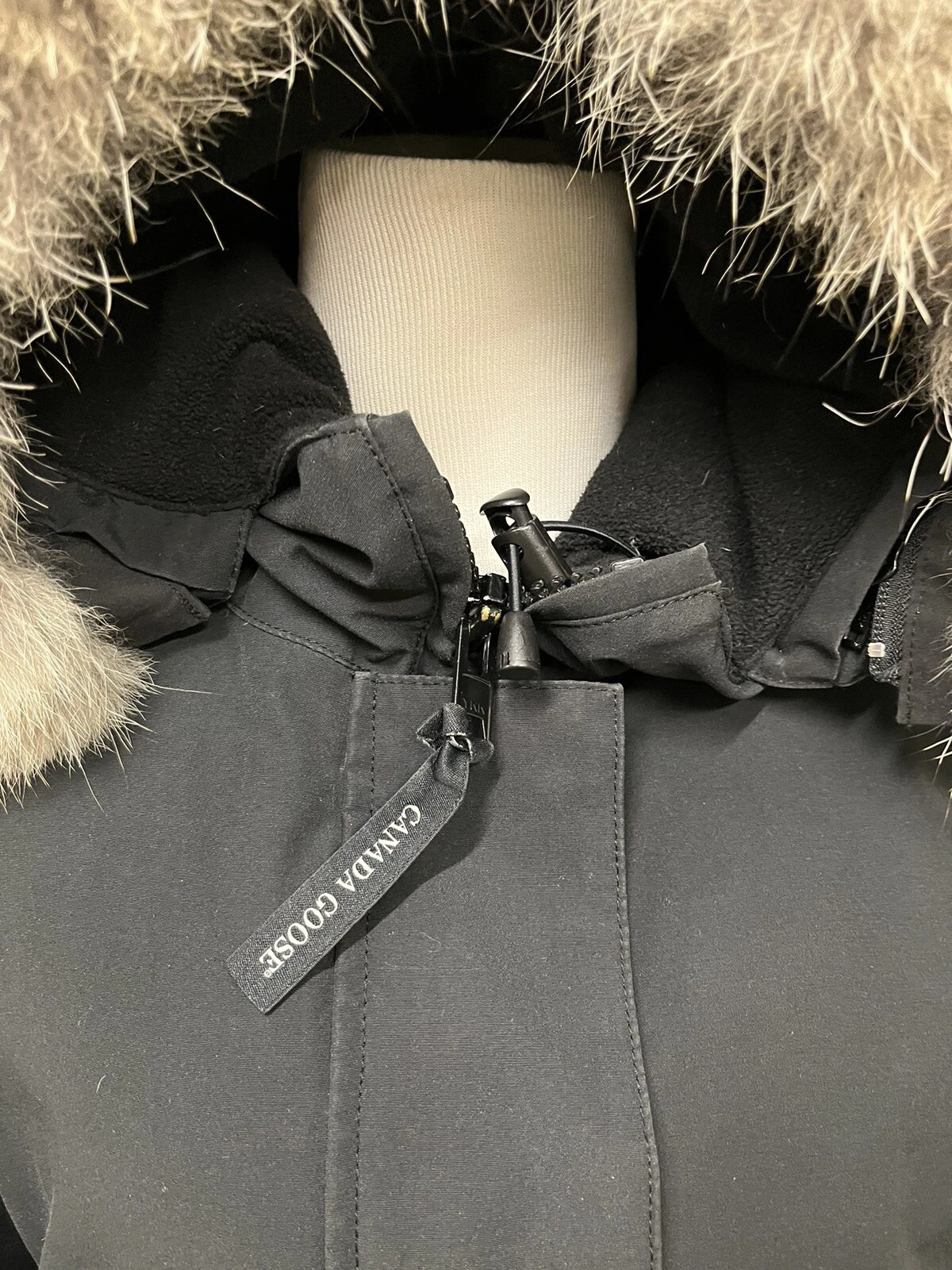Cappotto Parka invernale Canada Goose con cappuccio in pelliccia grande taglia media