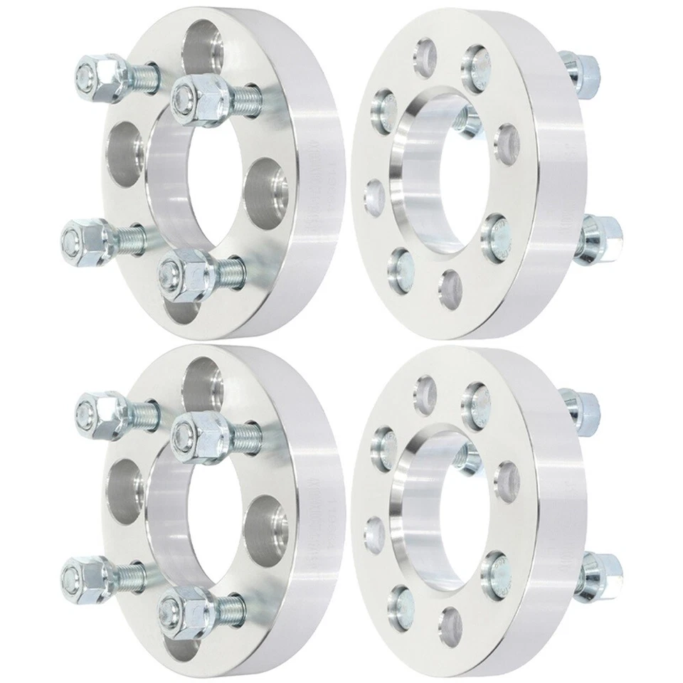 4Pc 1" 4x100 Wheel Spacers 12x1.5 For Chevy Spark 2013-2019 Dodge Neon 1995-2005 - Image 3 of 4