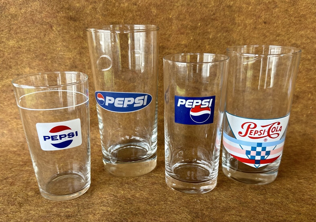Lot of Four (4) Vintage Collectible PEPSI Pepsi-Cola Logo Beverage