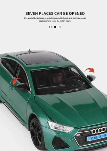 1:24 Audi RS7 Coupe Alloy Car Model Diecast Sports Gift Fast Free Shipping New - Picture 10 of 11